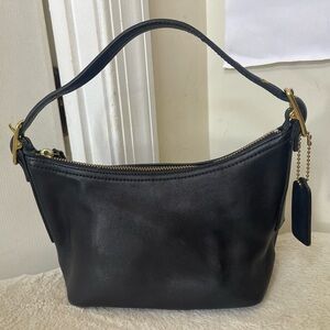 Coach Vintage Black Leather Bag EUC